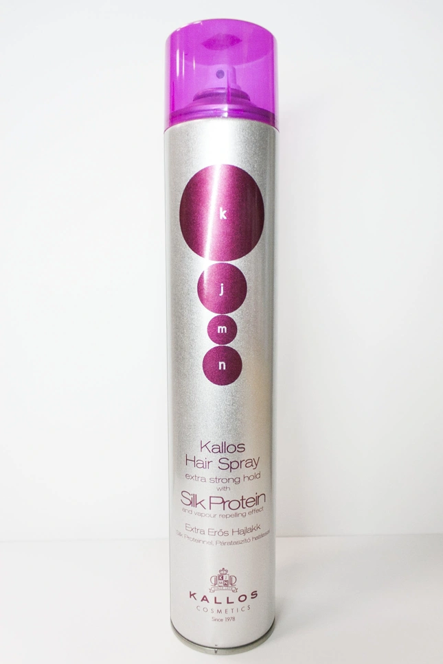 KALLOS KJMN Silk Protein (Párataszító)  EXTRA ERŐS Hajlakk 750ml főképe